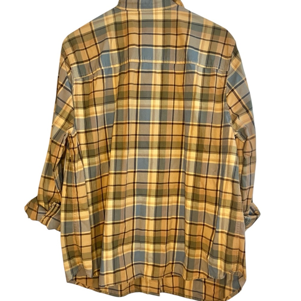 Lauren Ralph Lauren size 1X plaid button down shirt w/ embroidered pocket - Picture 3 of 7